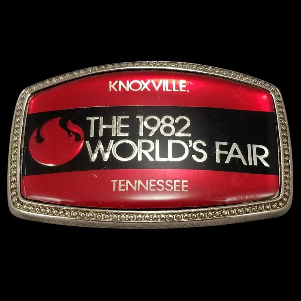 Vintage 1982 World's Fair Knoxville Tennessee‎ Belt Buckle Souvenir Collector